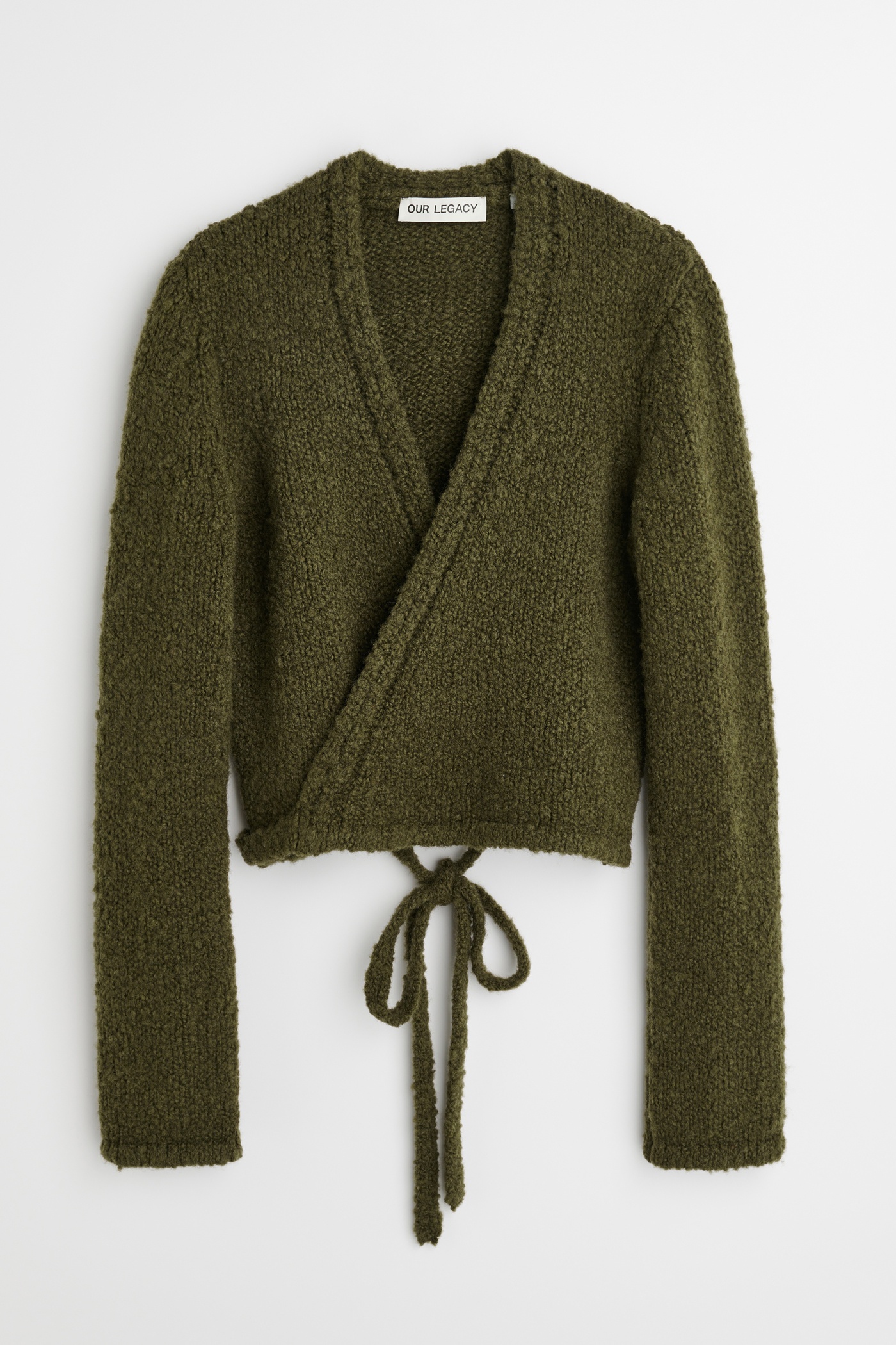 Wrap Knit Olive Cartoon Wool - 8