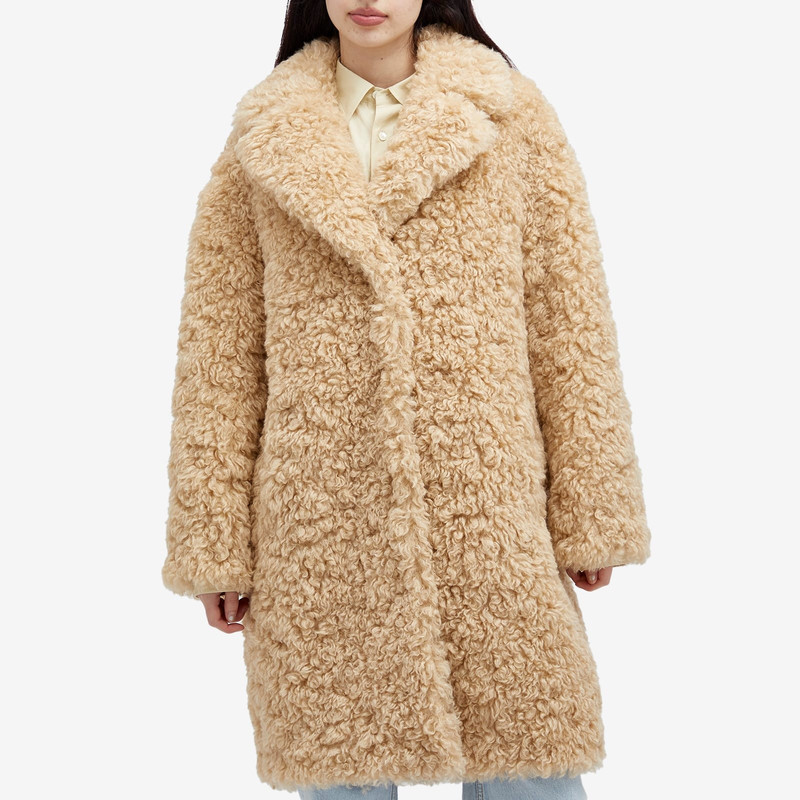 STAND STUDIO Stand Studio Midi Faux Fur Coat outlook