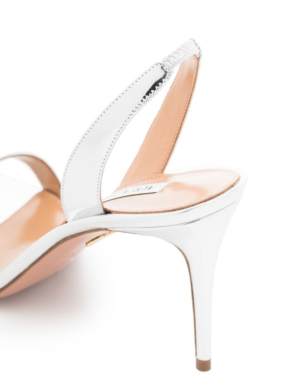 So Nude metallic slingback sandals - 2