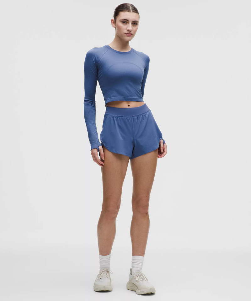 Fast and Free High-Rise Classic-Fit Split Short 3" 1