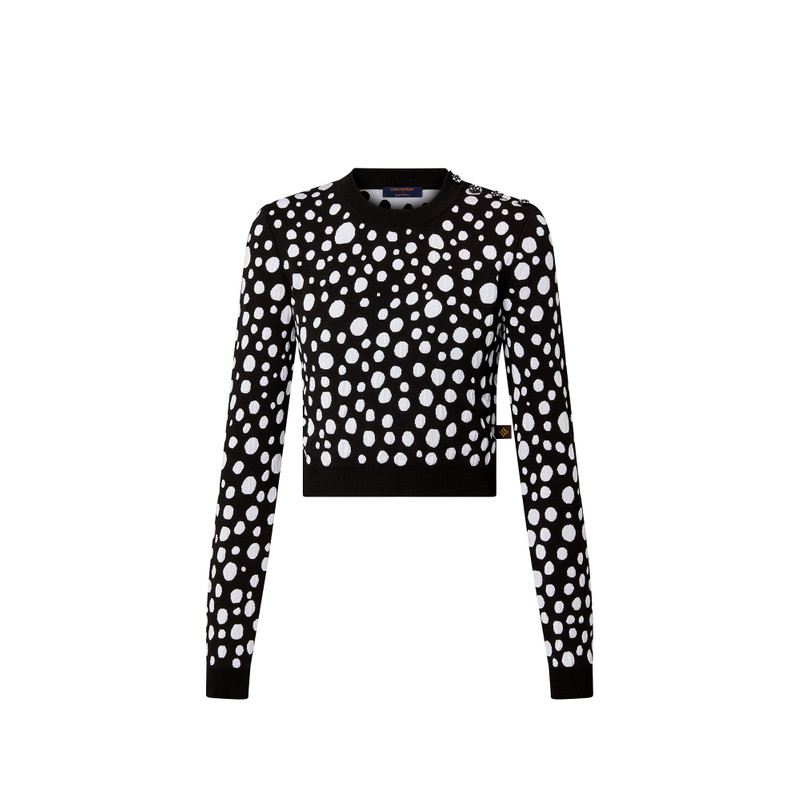 LV x YK Infinity Dots Cropped Pullover - 1