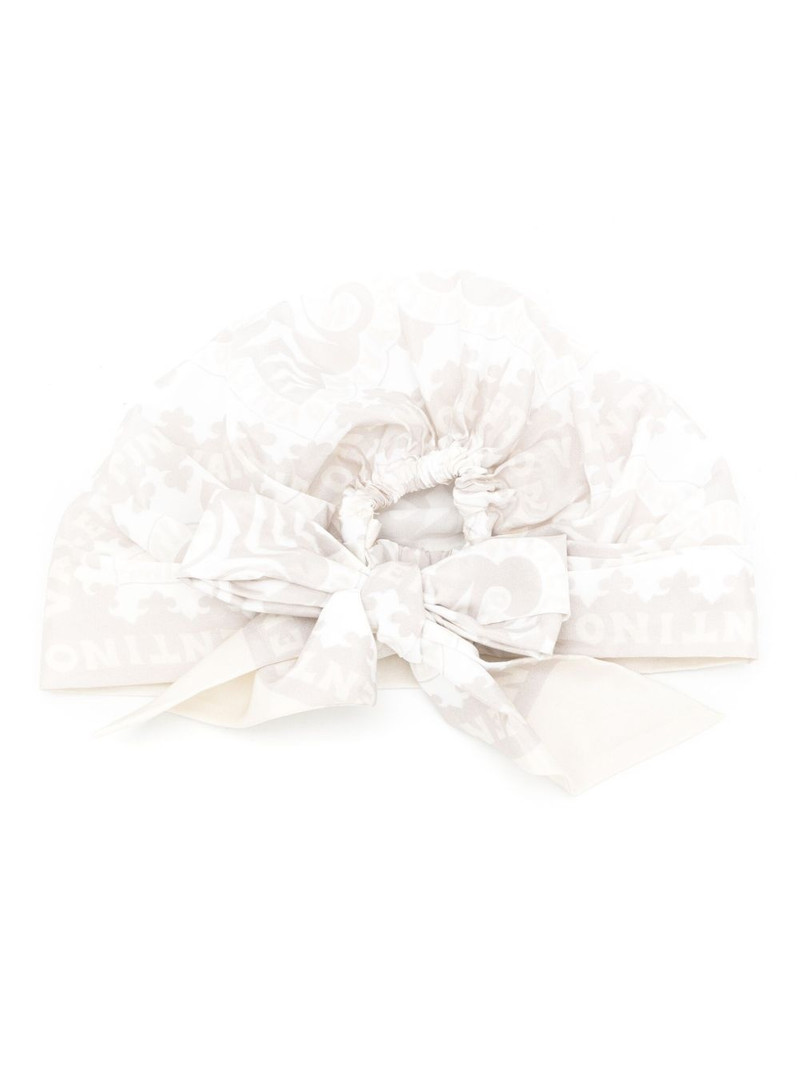 logo-embroidered turban 1