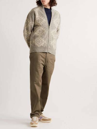 BEAMS PLUS Jacquard-Knit Zip-Up Cardigan outlook