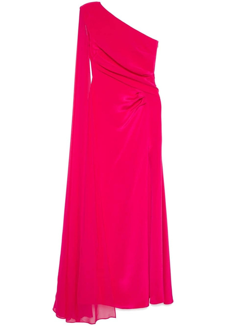 asymmetric silk gown 1