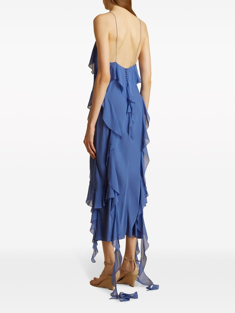 The Pim ruffle-trim silk midi dress 3
