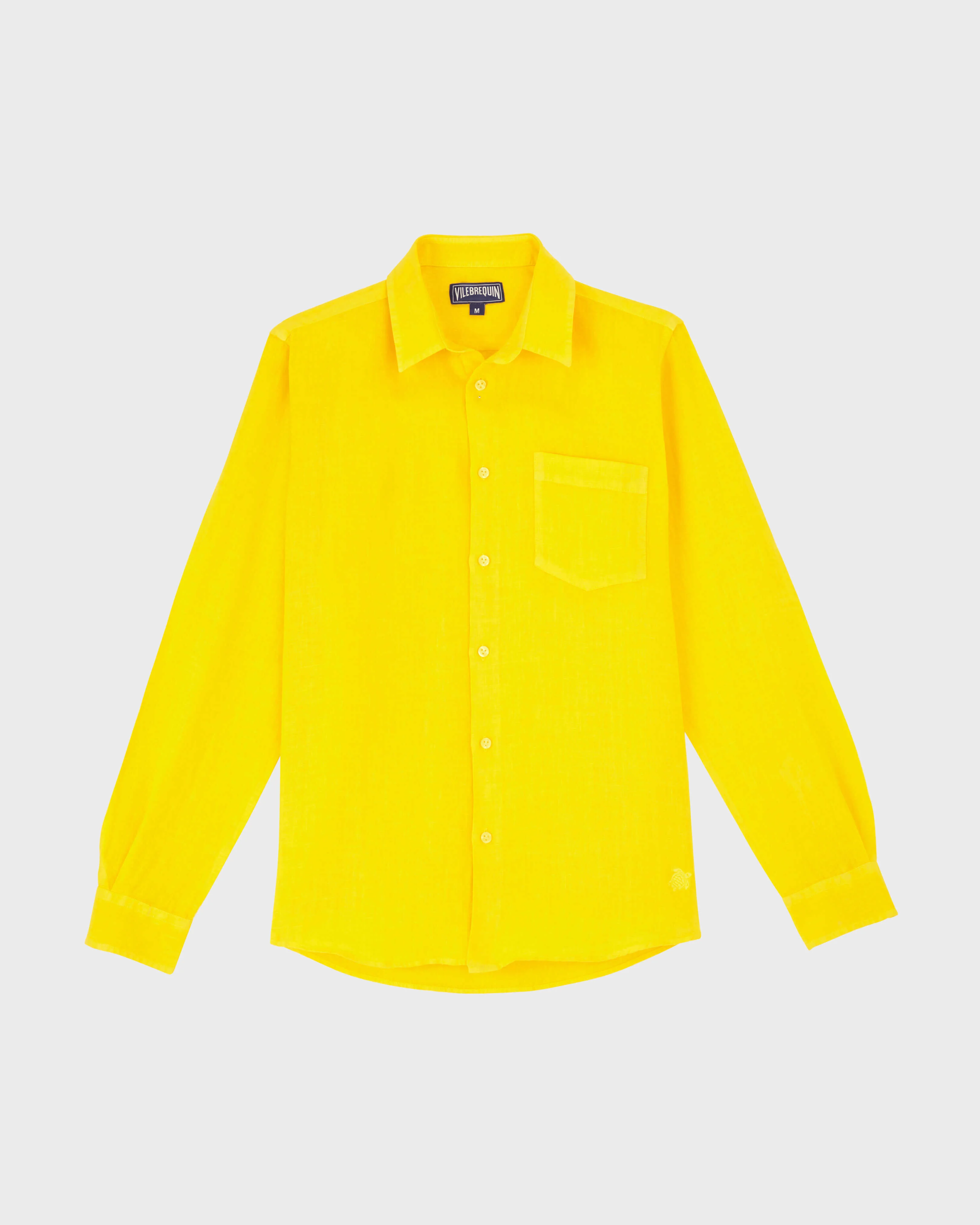 MEN LINEN SHIRT SOLID - 1