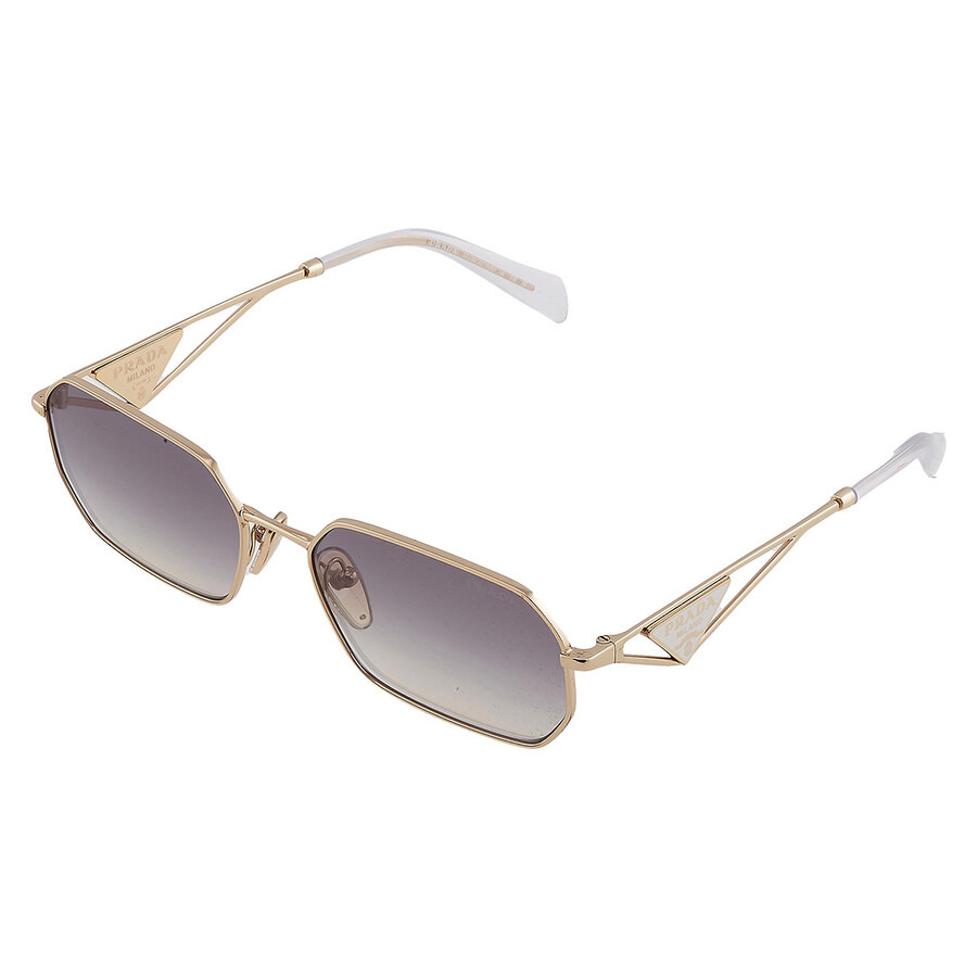 Prada Blue Gradient Mirror Silver Geometric Ladies Sunglasses PR A51S ZVN30C 58 - 4