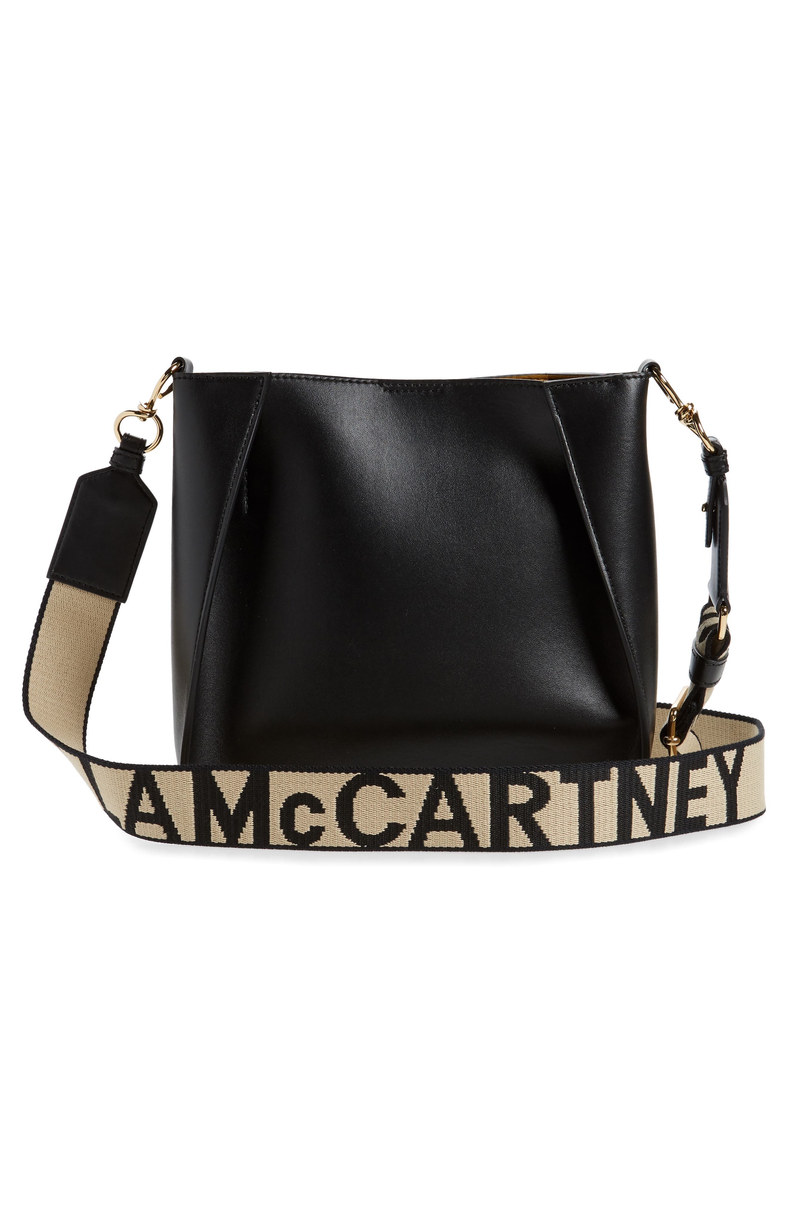 Stella McCartney Mini Faux Leather Crossbody Bag in Black at Nordstrom - 3