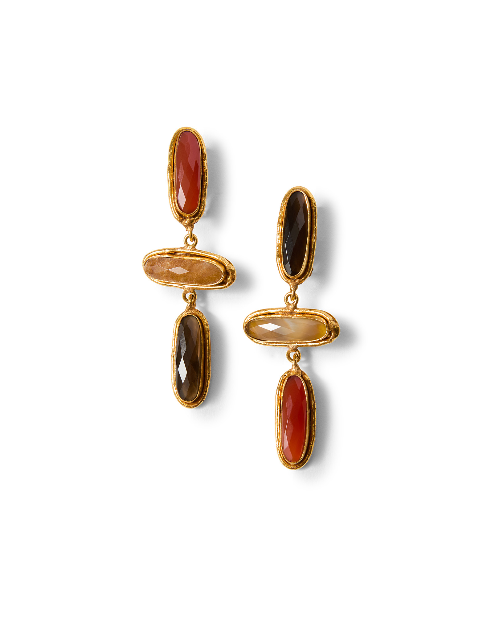 GRACE SEMI-PRECIOUS STONE DROP EARRING - 5