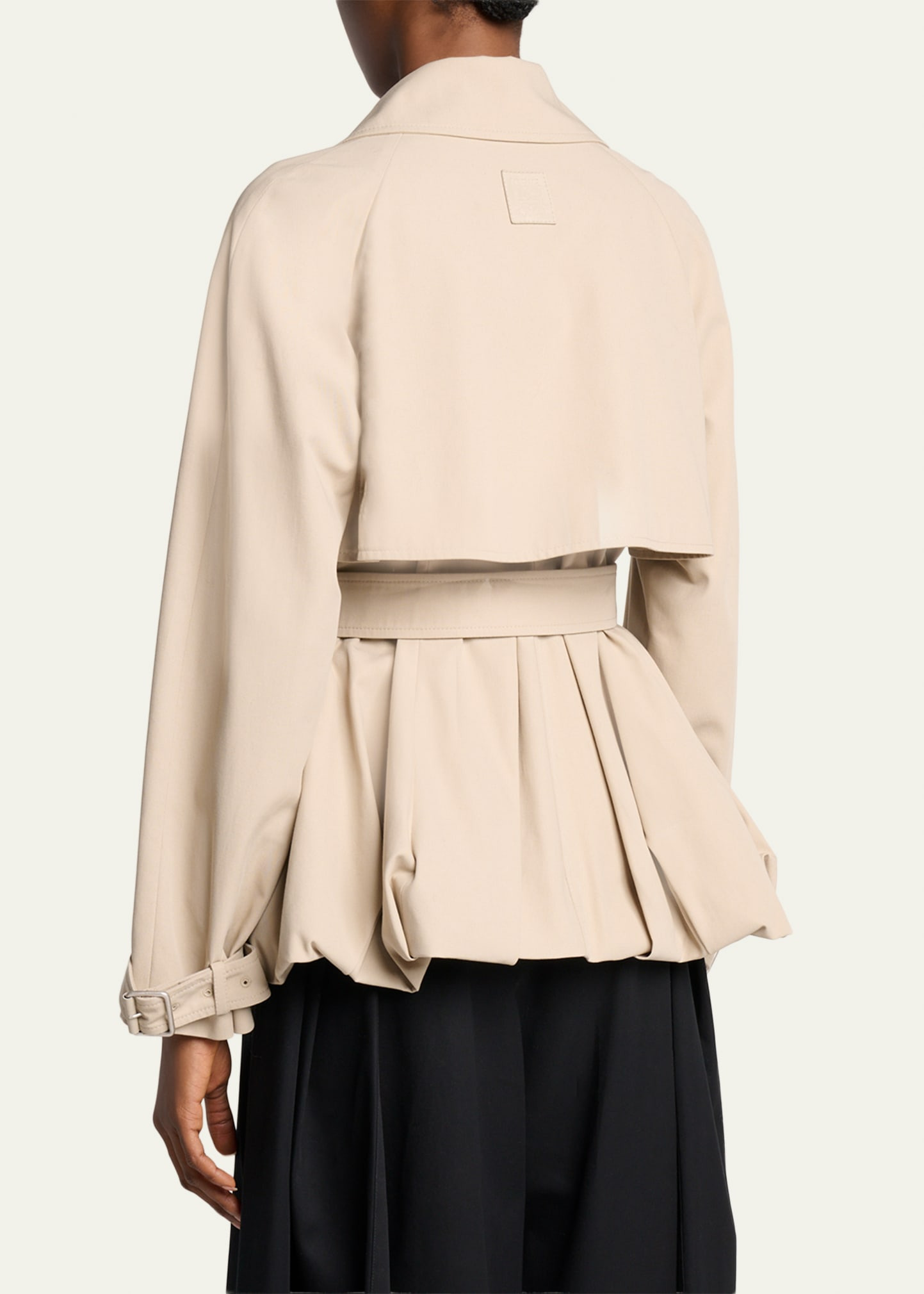 Belted Bubble Trench Jacket - 3