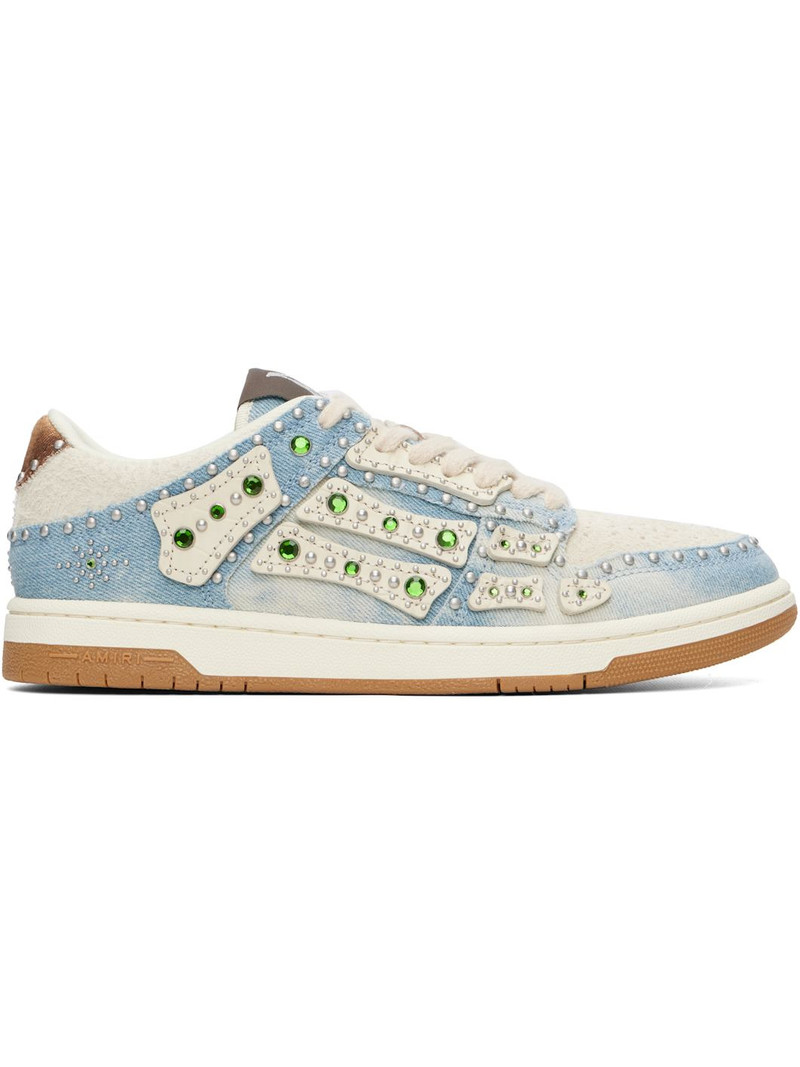 Blue Stud Skel Top Low Sneakers 1