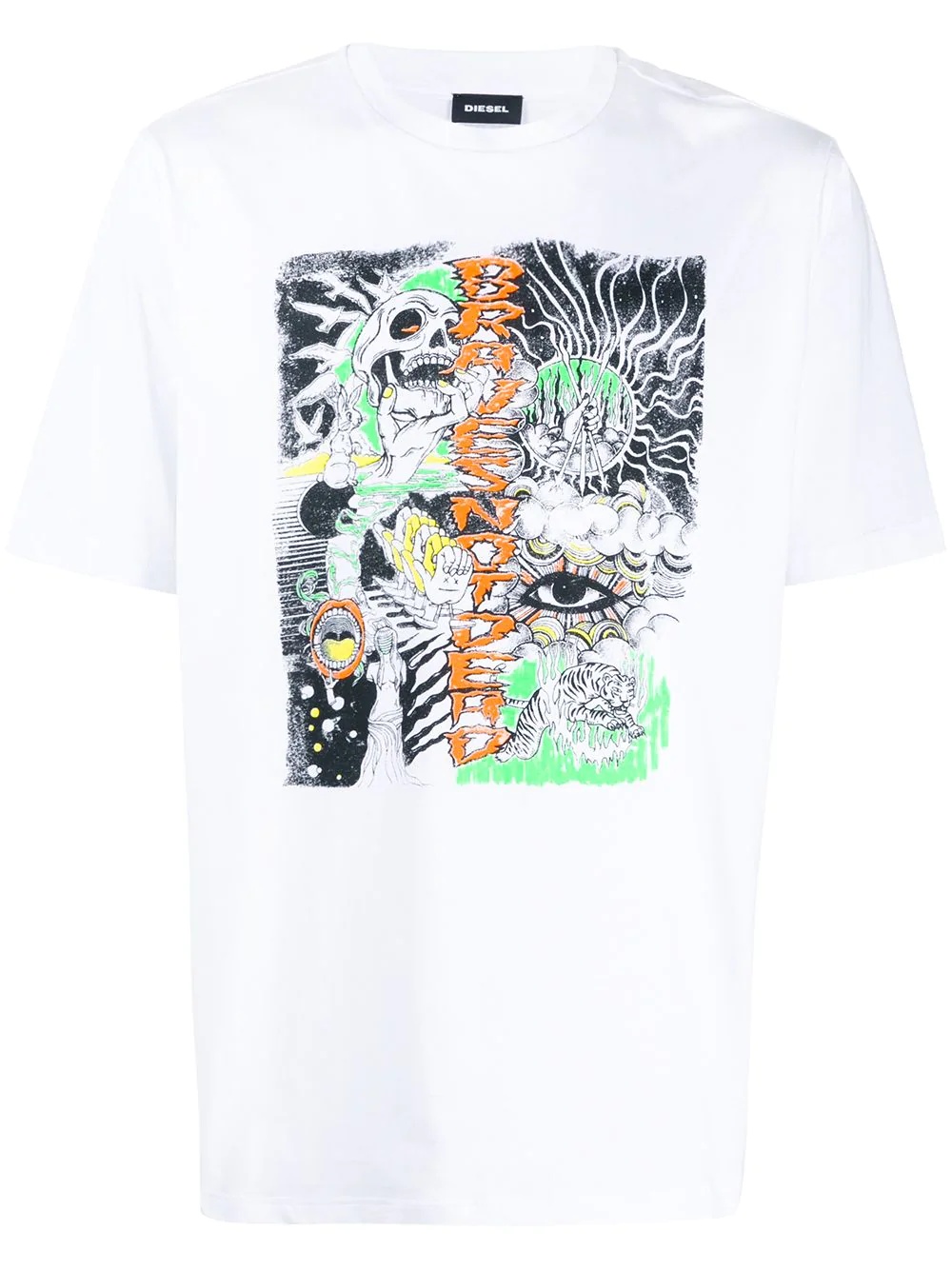 sketched graphic T-shirt - 1