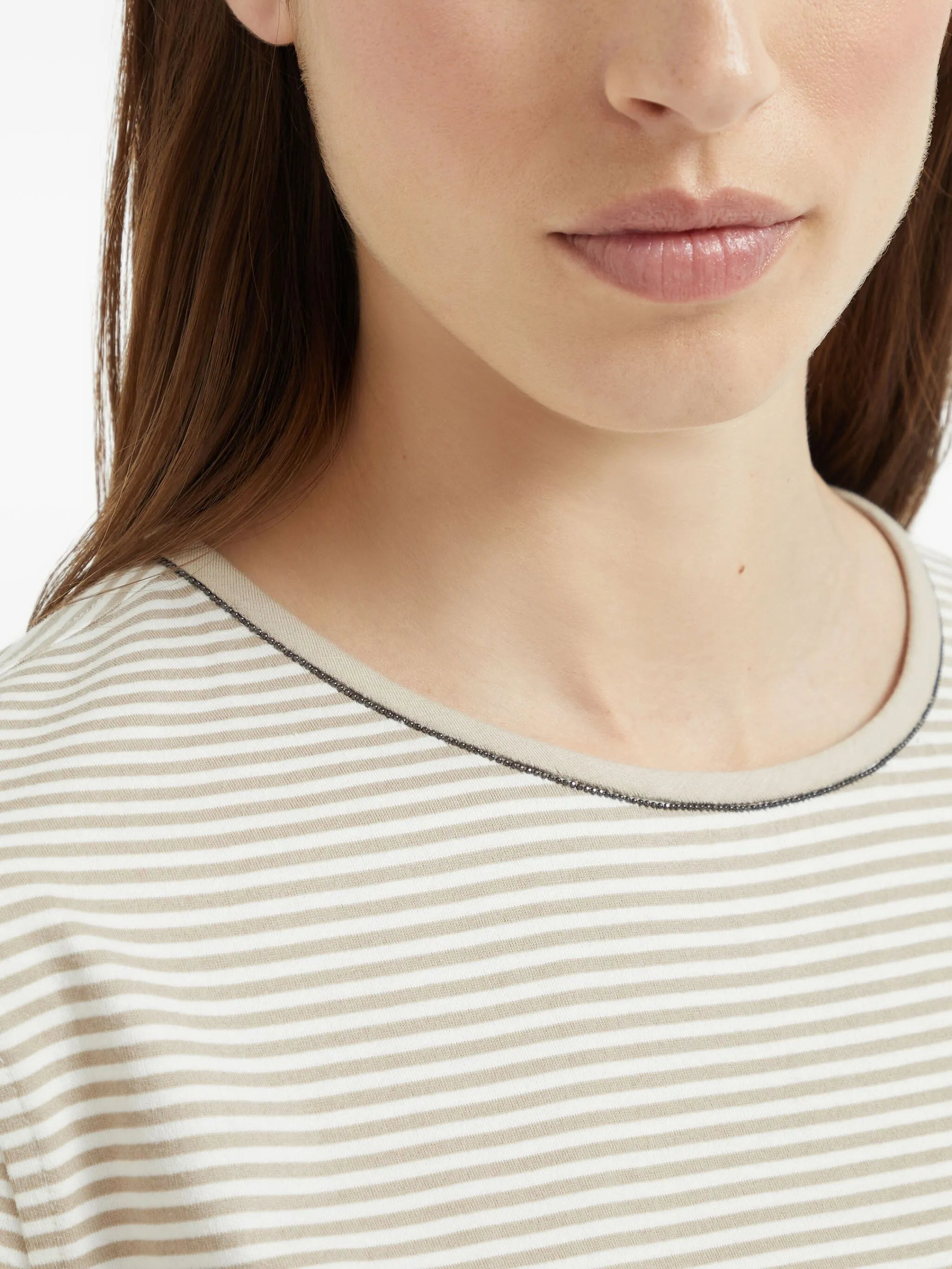 Brunello Cucinelli Striped T-shirt - 4