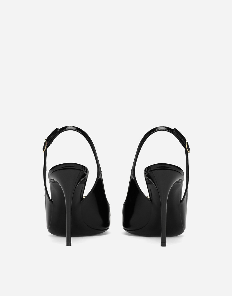 Dolce & Gabbana Polished calfskin slingbacks outlook