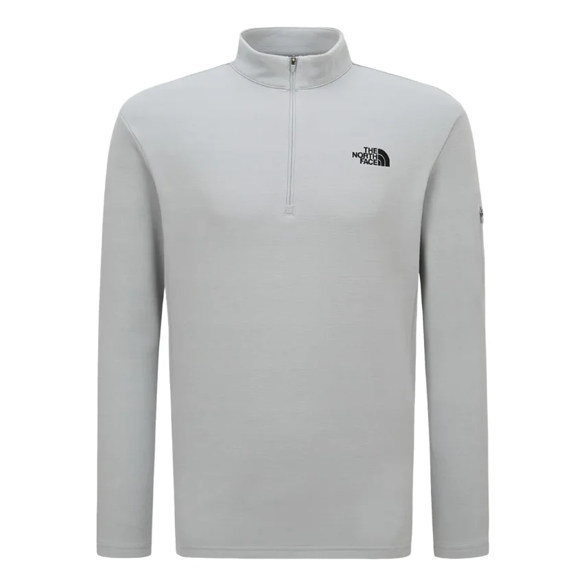 THE NORTH FACE Basodino Long Sleeve Zip-Up Asia Sizing 'Light Grey' NT7LQ53B - 1