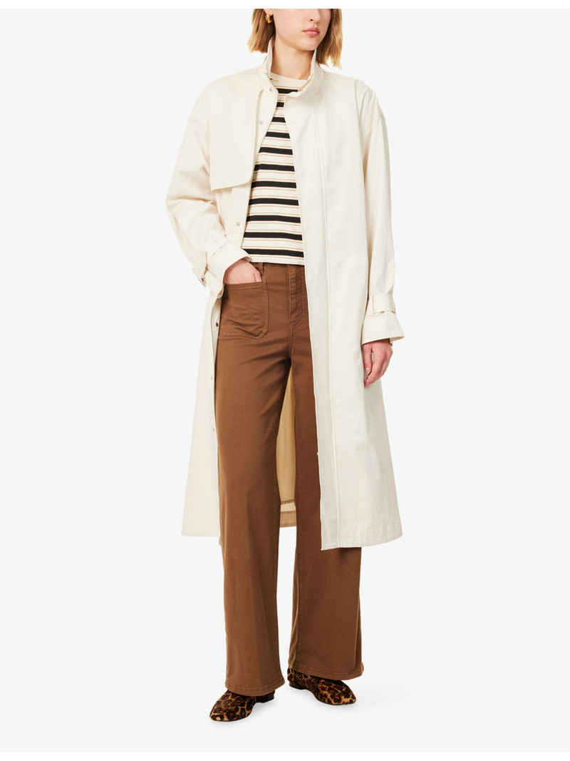 FRAME The Field Cotton Belted Trench Coat outlook