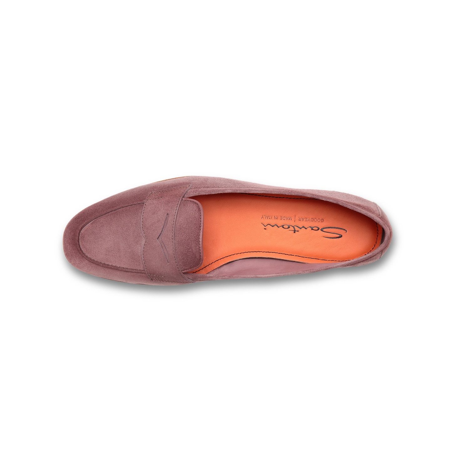 Women's pink suede Carla loafer - 4