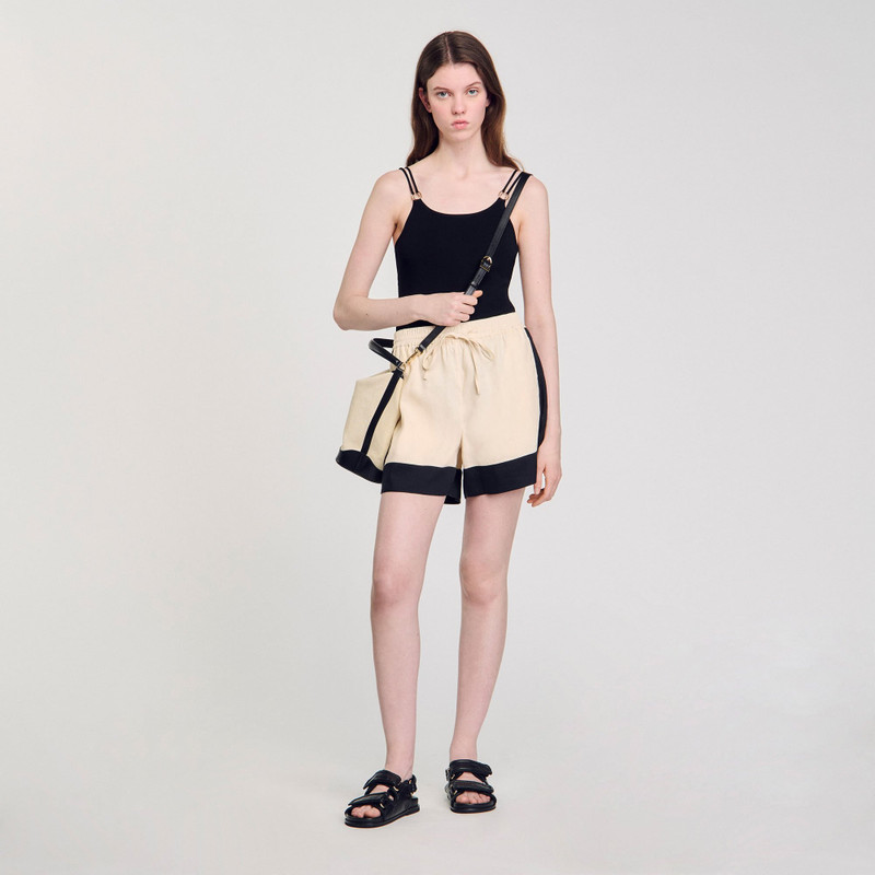 Sandro TANGOSO CANVAS BUCKET BAG outlook