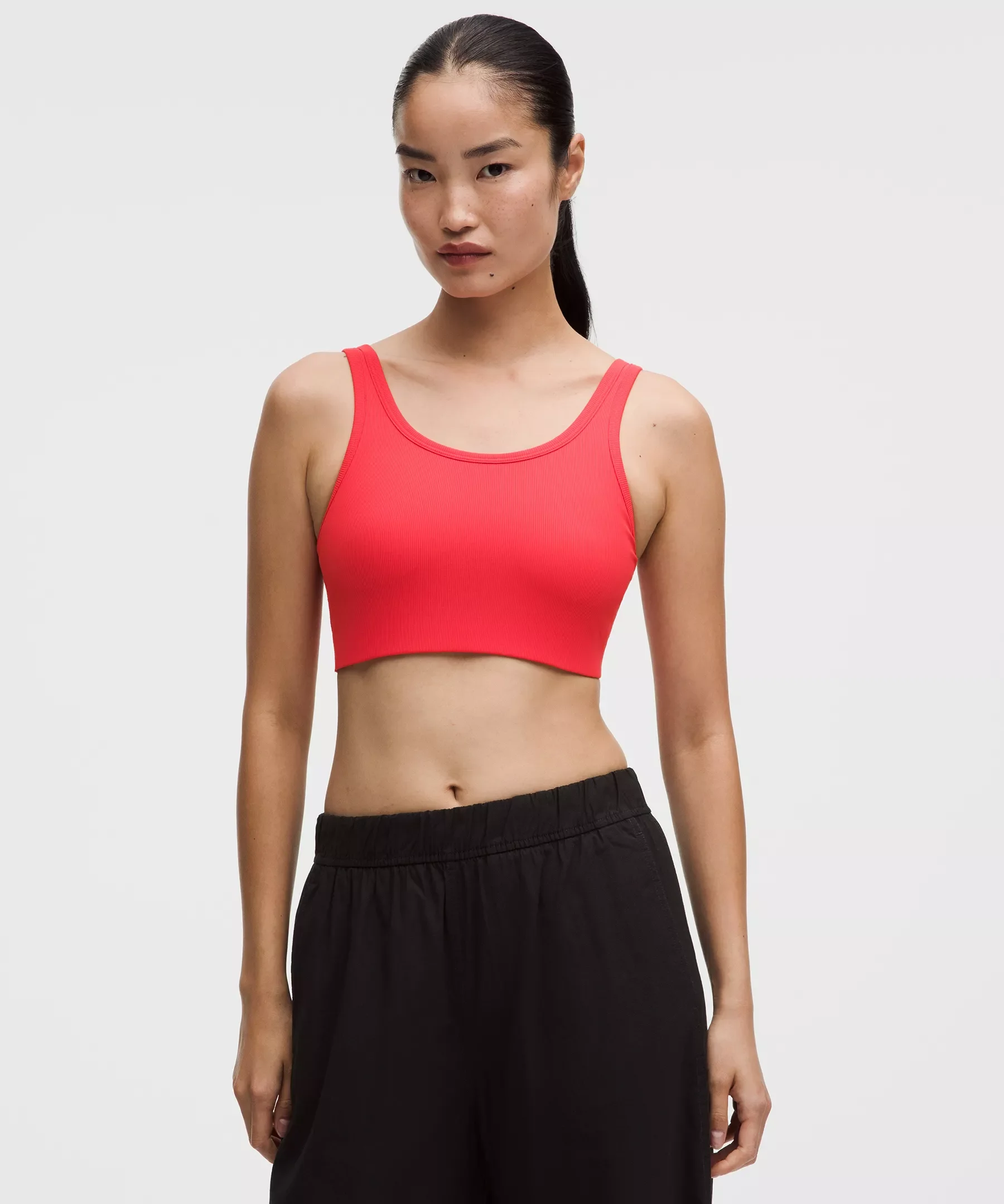Nulu Ribbed Scoop-Neck Bra *Light Support, B/C Cup - 1