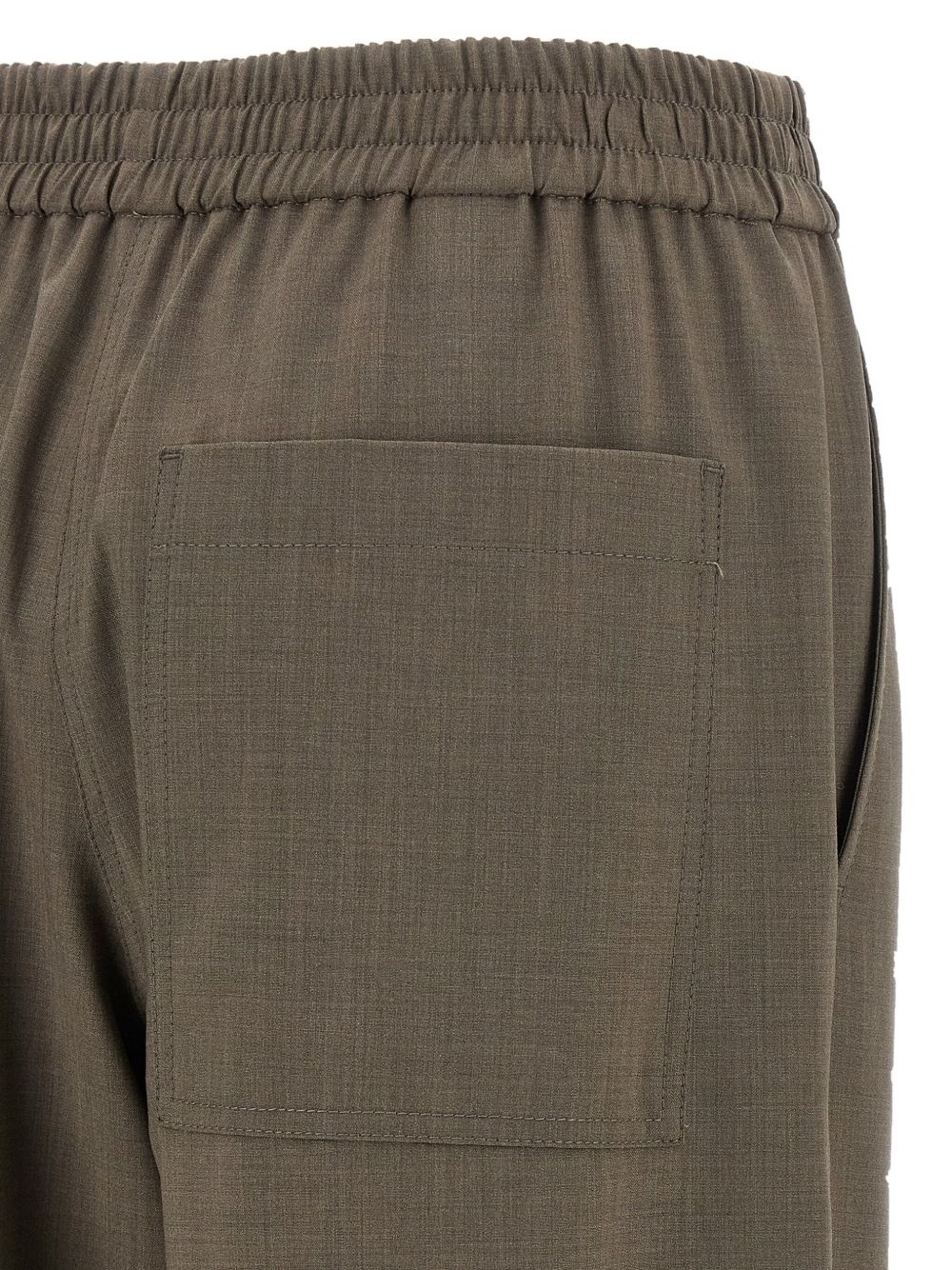 elastic-waistband trousers - 4