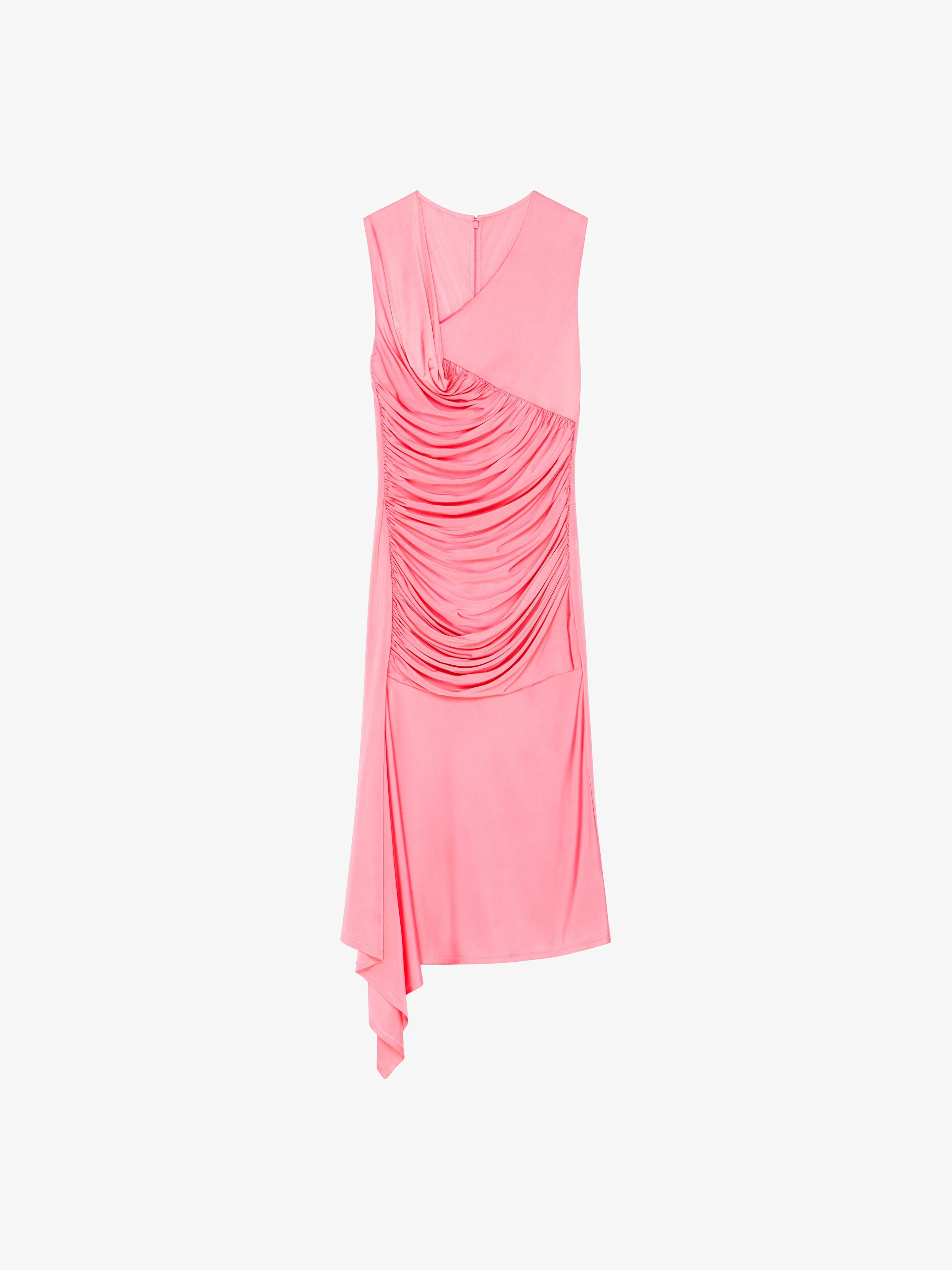ASYMMETRICAL DRAPED DRESS IN JERSEY - 1