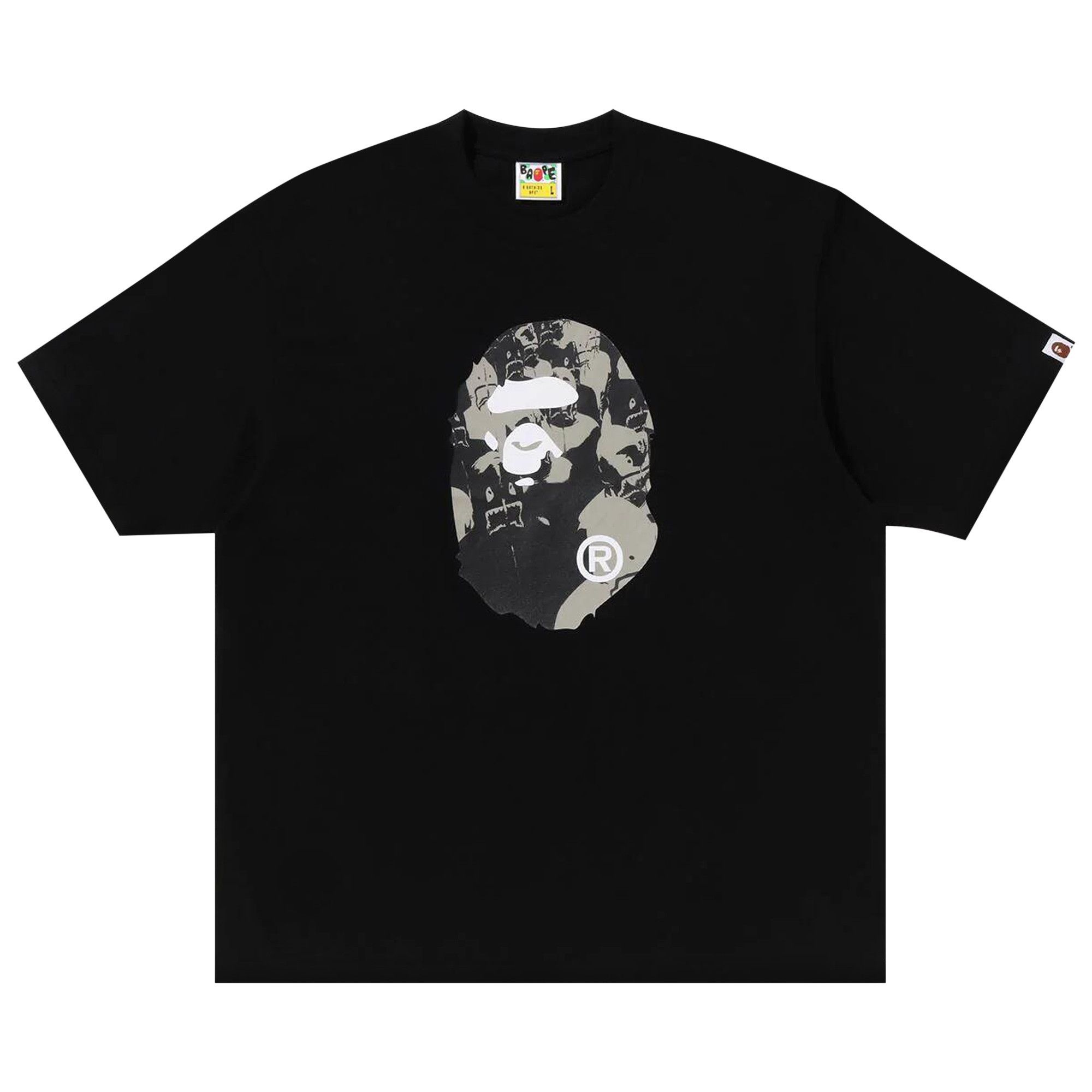 BAPE Shark Seijin Ape Head Relaxed Fit Tee 'Black' - 1