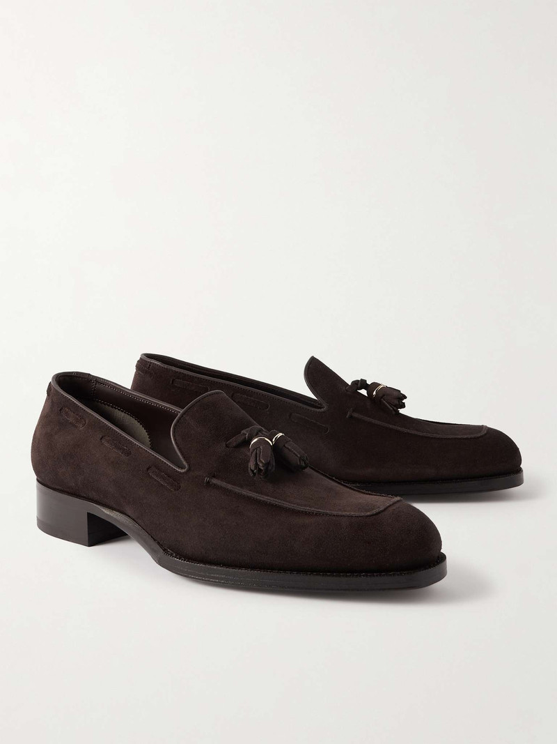 TOM FORD Edgar Tasselled Suede Loafers outlook
