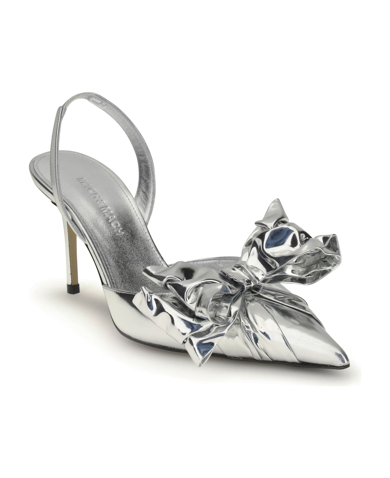 Cadeau Silver Wrapped Leather Pumps - 2