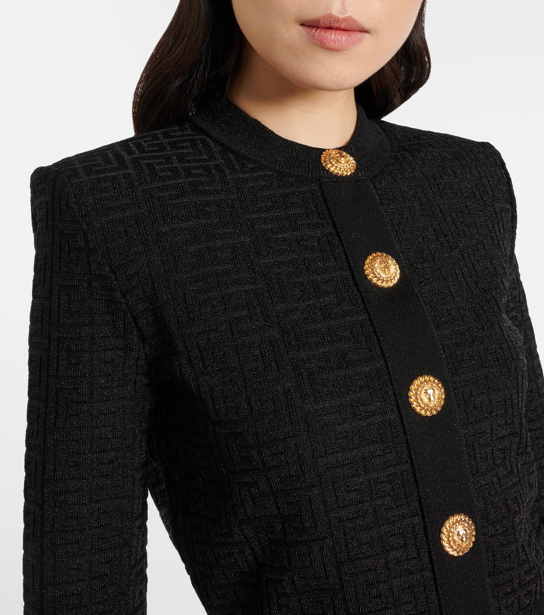 PB Labyrinth lamé cardigan - 5