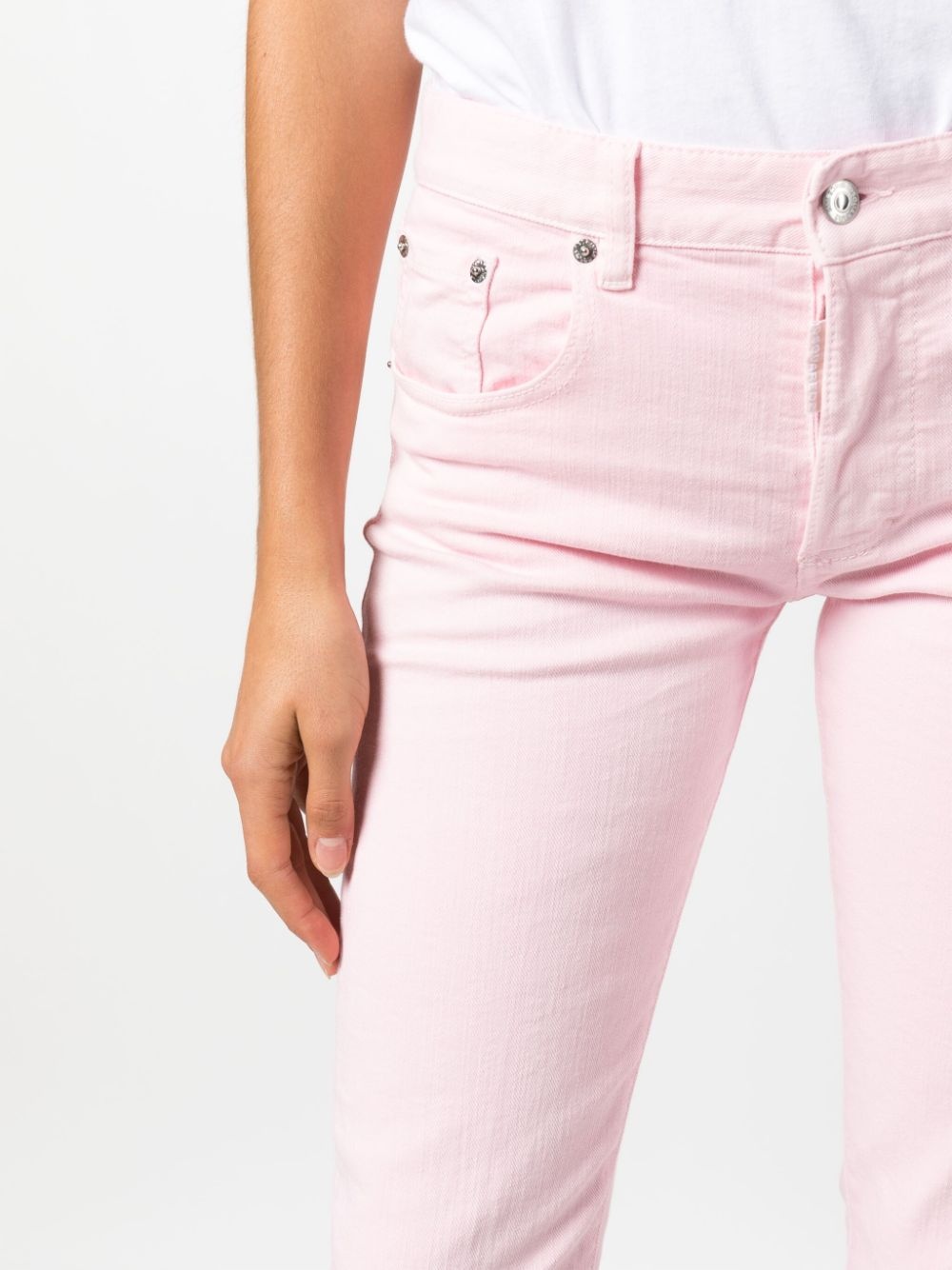 logo-patch straight-leg jeans - 5