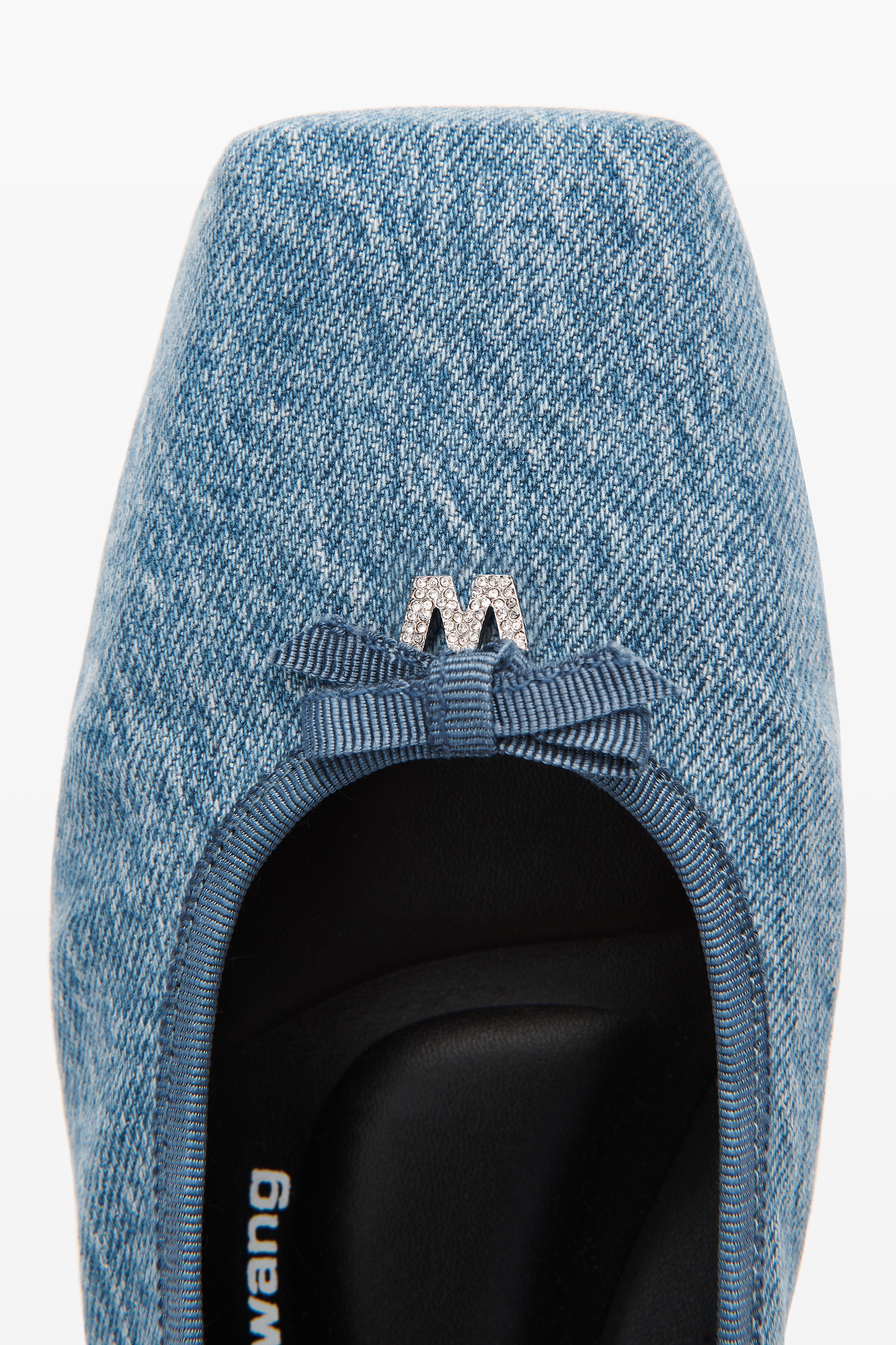 BILLIE FLAT IN WASHED DENIM - 3