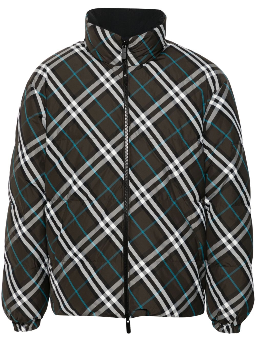 Reversible check down jacket - 1