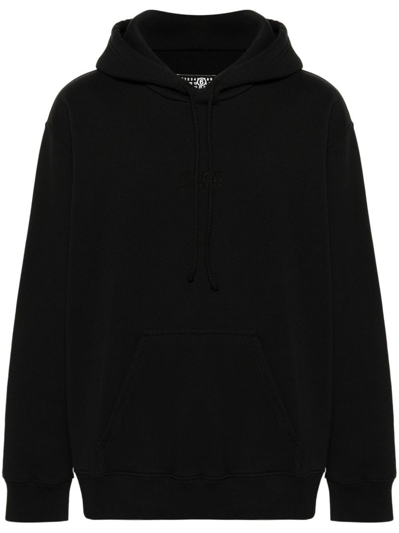 Numbers logo-print hoodie 1
