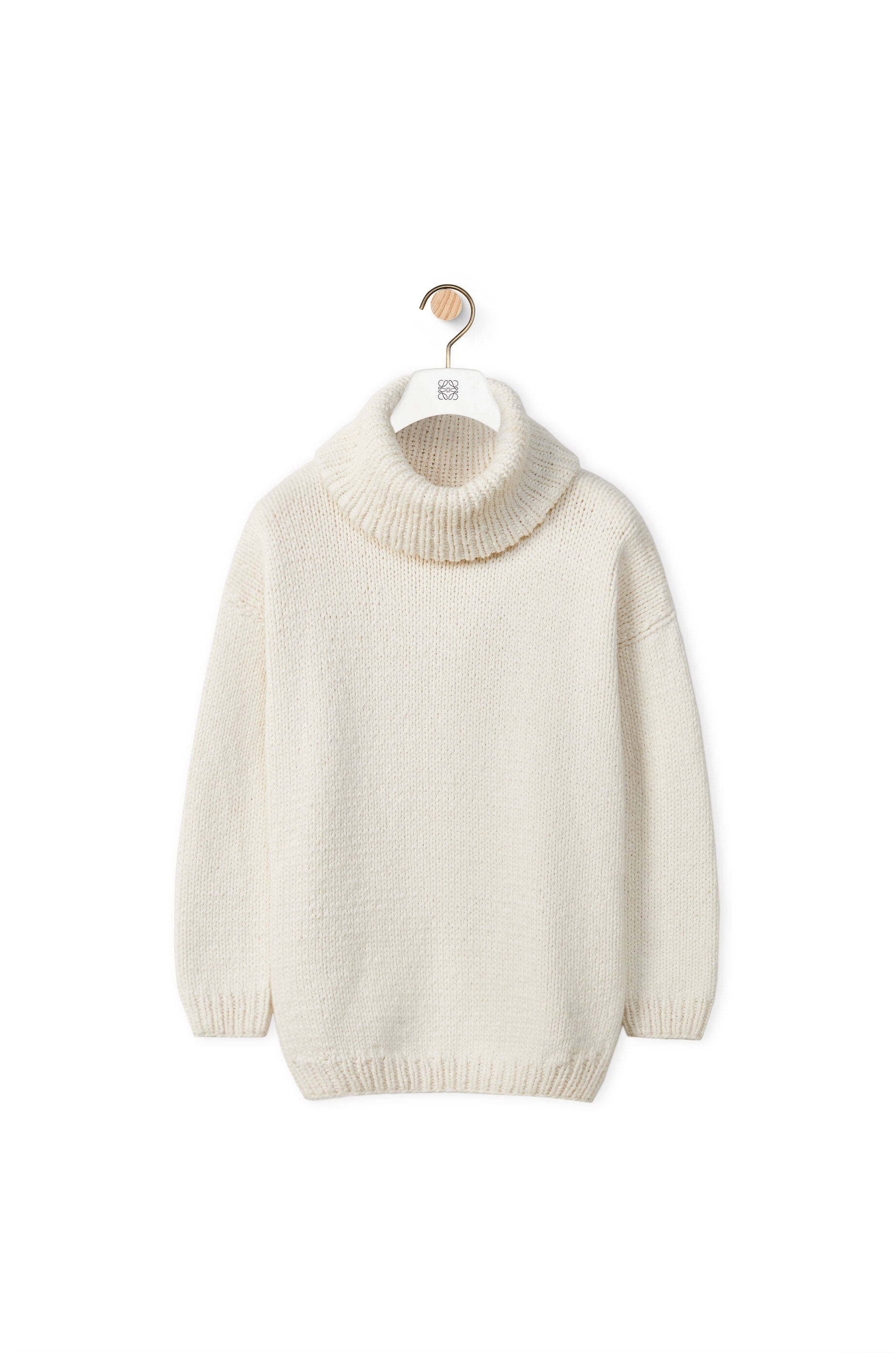 Highneck sweater in wool - 1