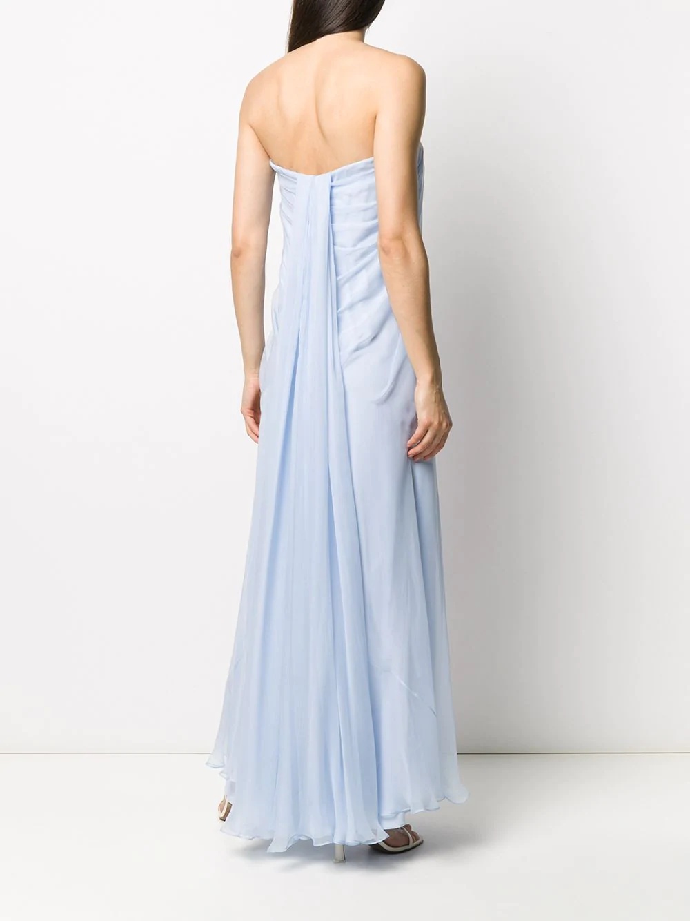 draped details long dress - 4