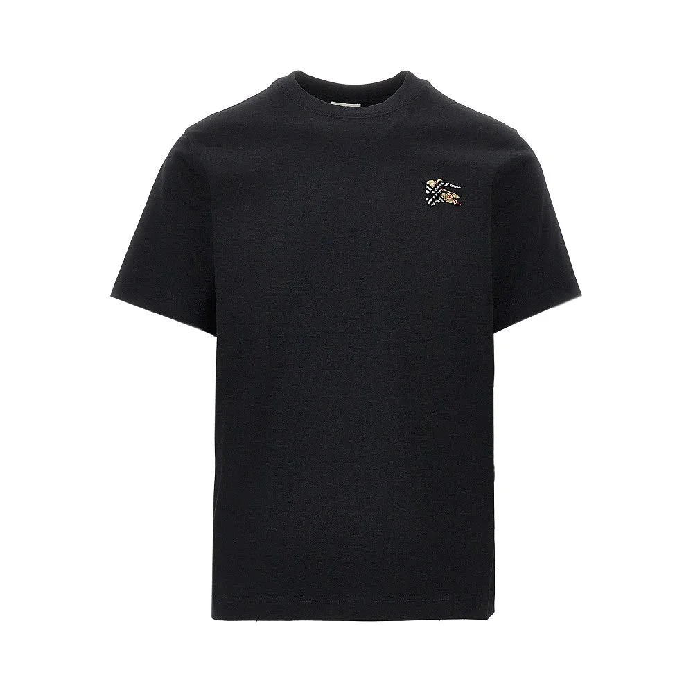 Burberry Men Flocked Ekd Motif T-Shirt - 1