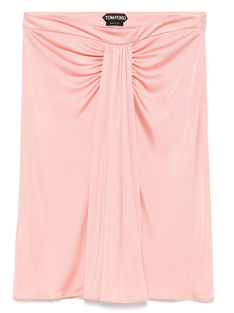 draped-detail mini skirt 1