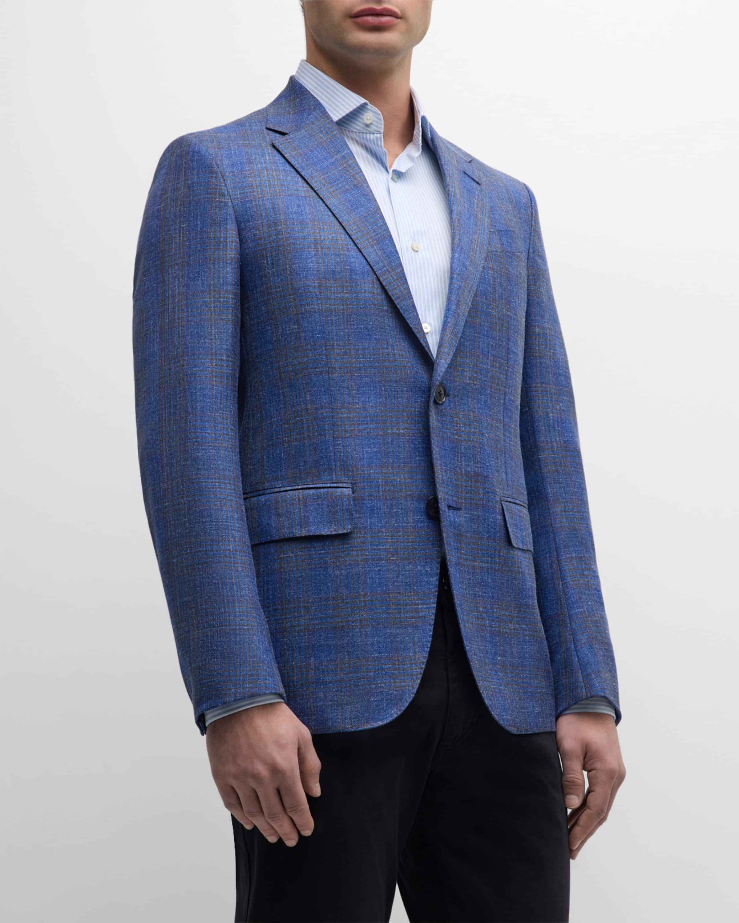 Men's Plaid Wool-Blend Sport Coat - 1