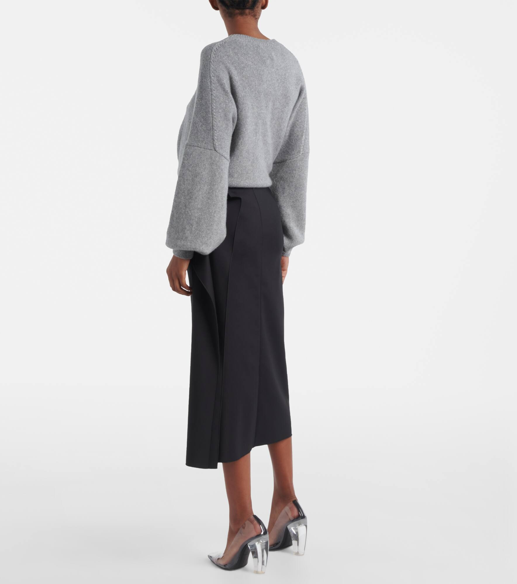 Giambo draped midi skirt - 3