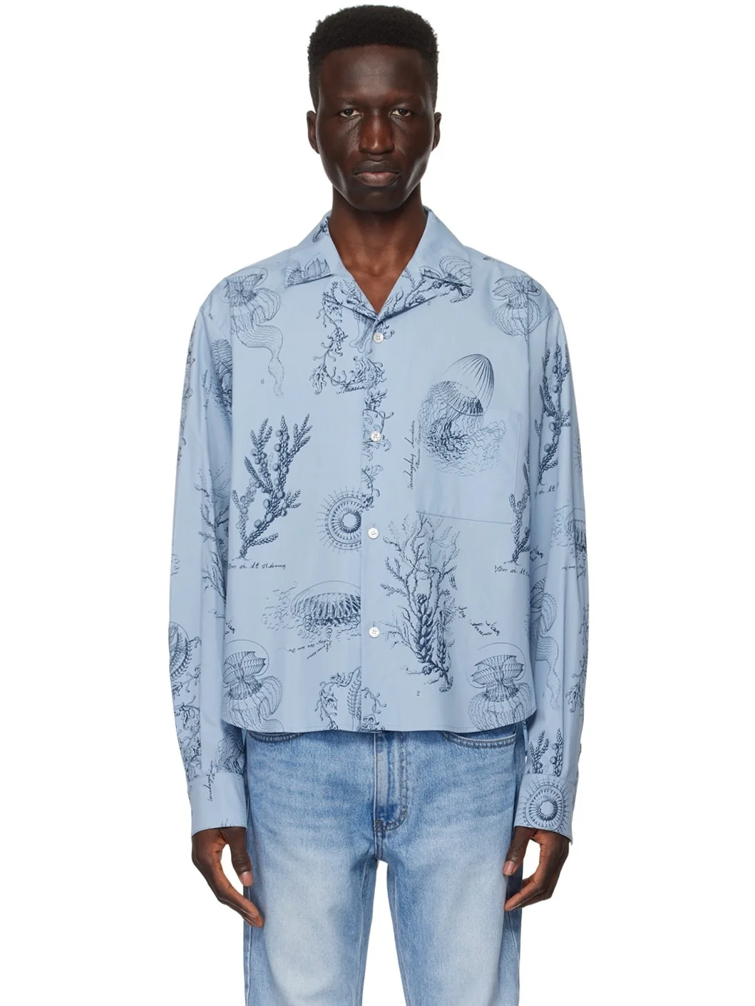 Blue Graphic Shirt - 1