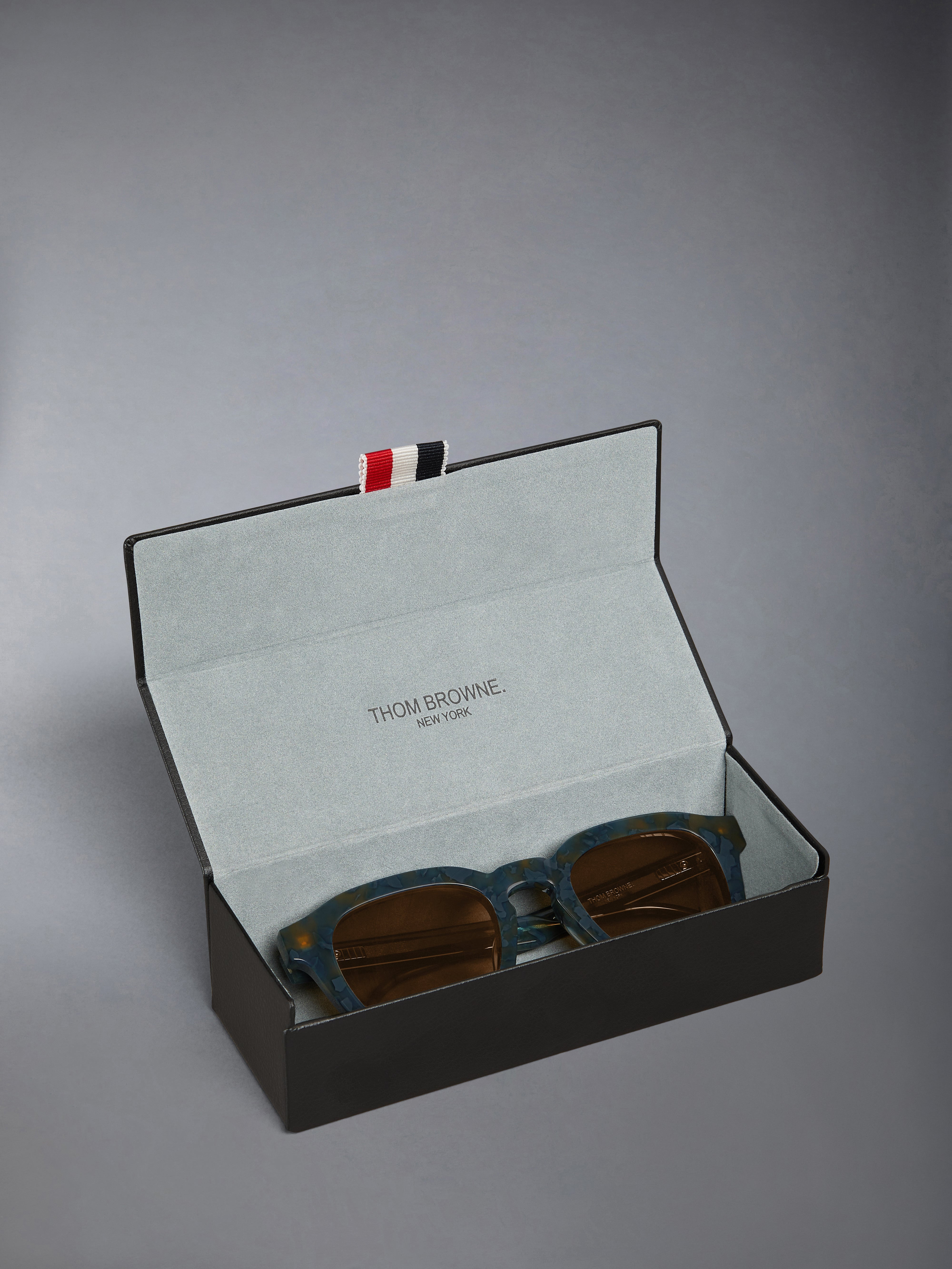 Tortoise Acetate Rectangular Sunglasses - 8