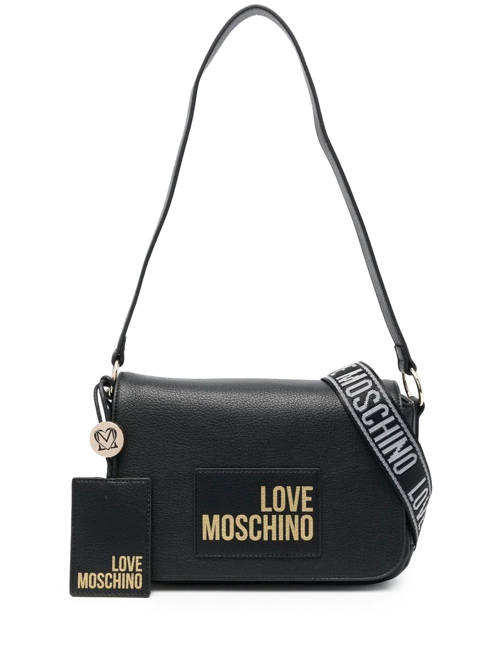 logo-print shoulder bag - 1