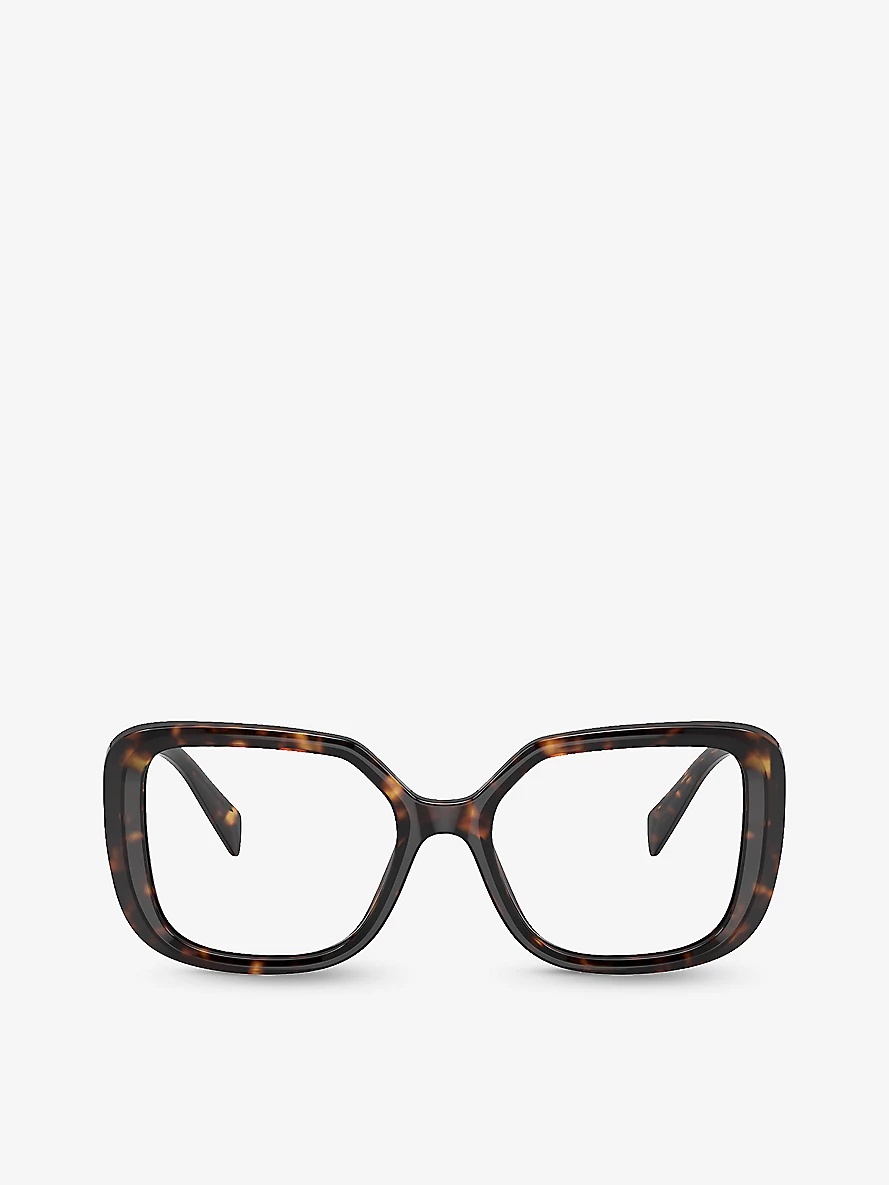 PR 10ZV square-frame tortoiseshell acetate optical glasses - 1