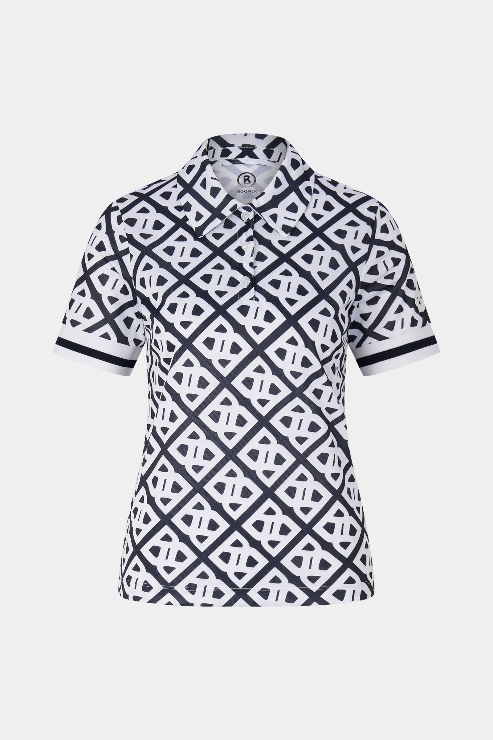 Calysa functional polo shirt in Navy blue/White - 1