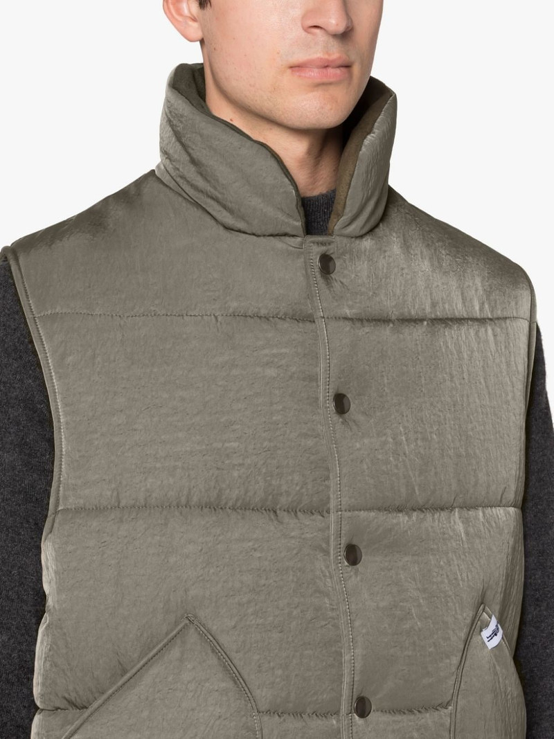 OSAKA ARMY GREEN NYLON GILET 5