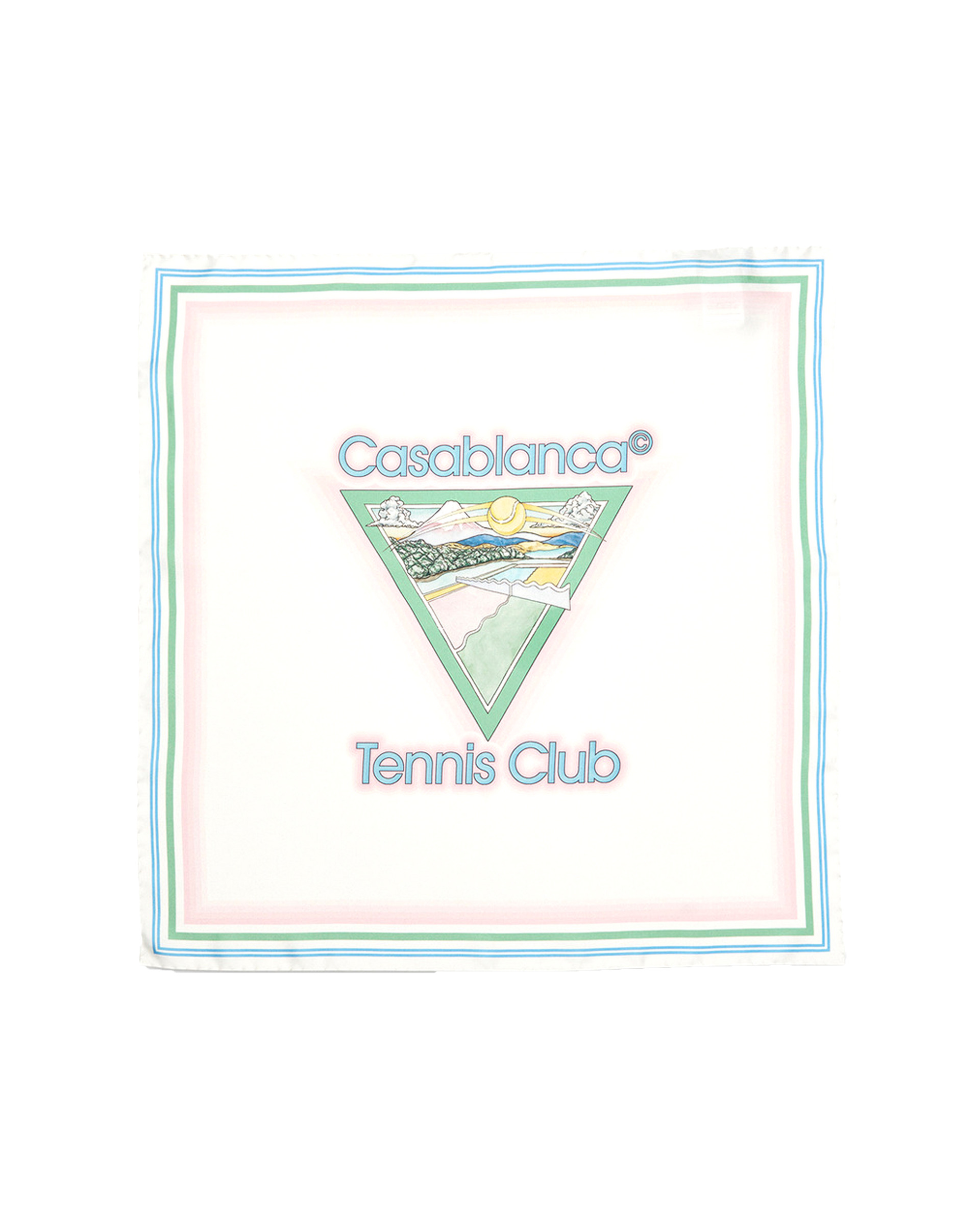 Tennis Club Icon Small Silk Scarf - 1