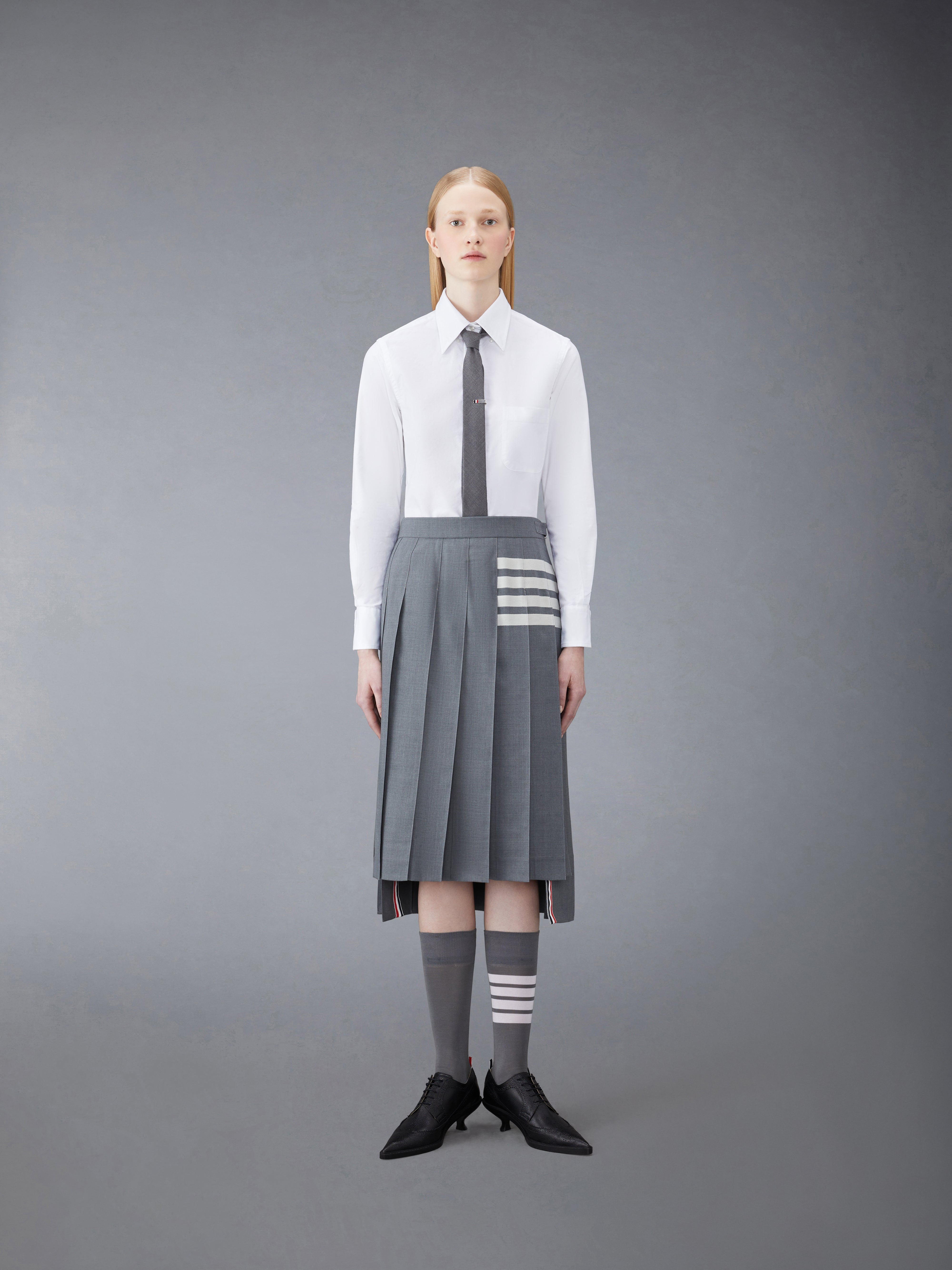 CLASSIC LONG SLEEVE BUTTON DOWN POINT COLLAR SHIRT IN OXFORD - 4