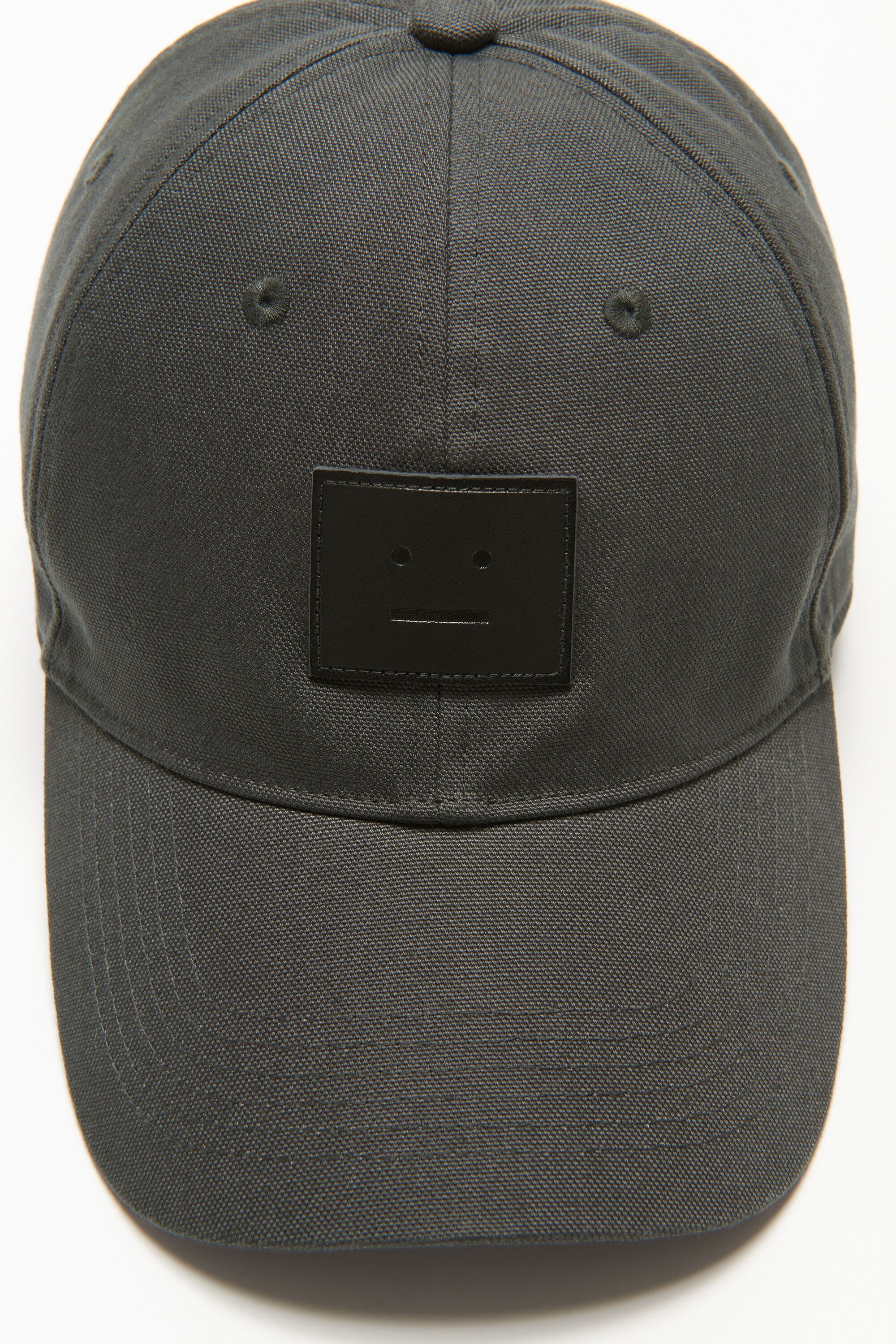 Leather Face patch cap - Dark grey - 4