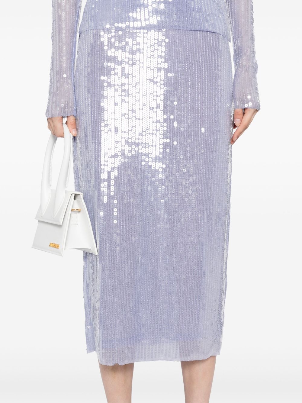 sequinned pencil skirt - 5