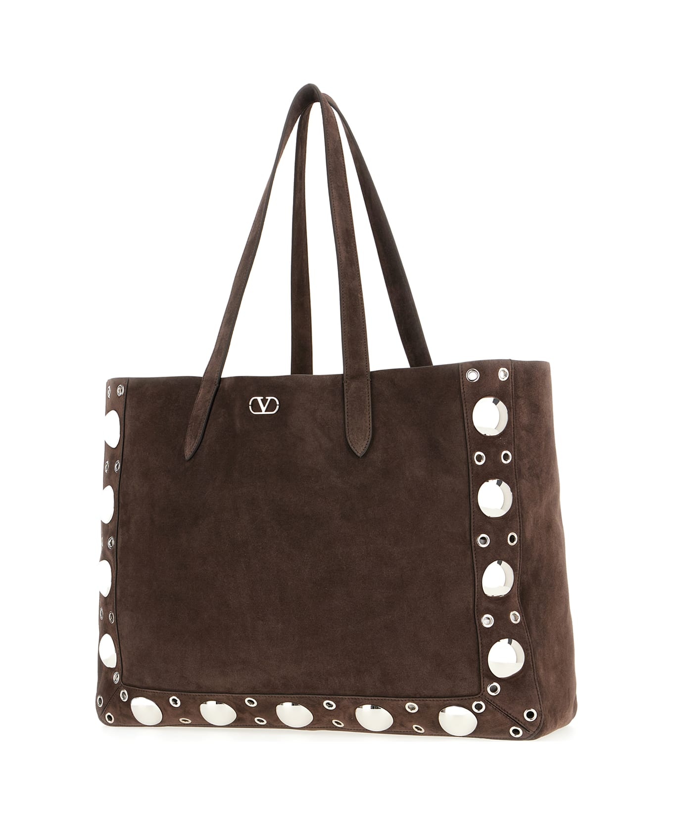 Brown Suede Shopping Bag - 2